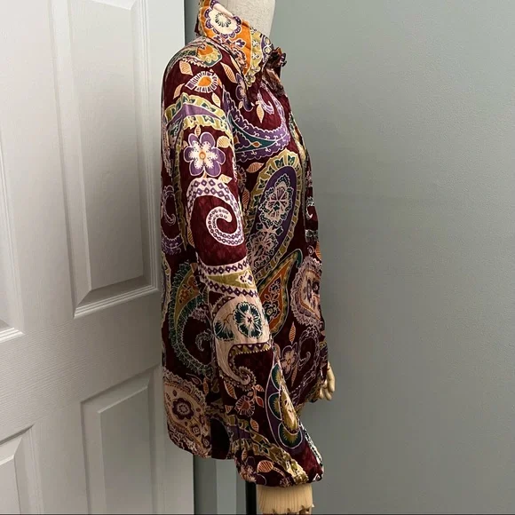 Jack Winter Funky Disco Paisley Vintage Shirt Size M - Picture 9 of 14